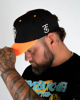 SBT Snapback Hat - Black/Orange