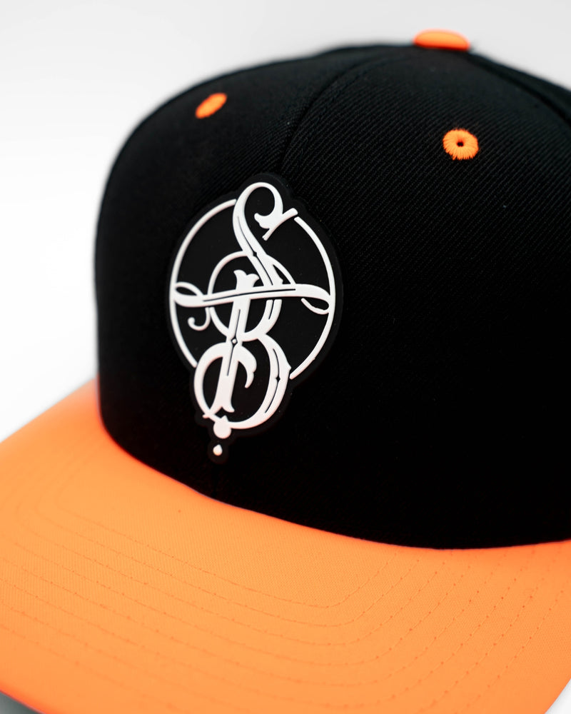 SBT Snapback Hat - Black/Orange