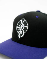 SBT Snapback Hat - Black/Purple