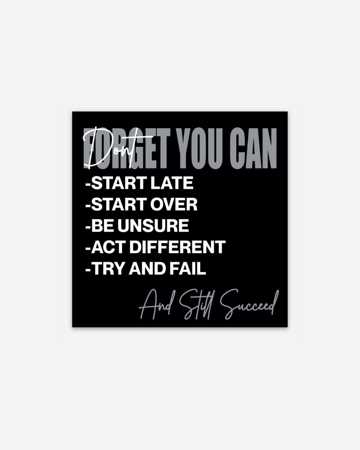 Don't Forget Sticker