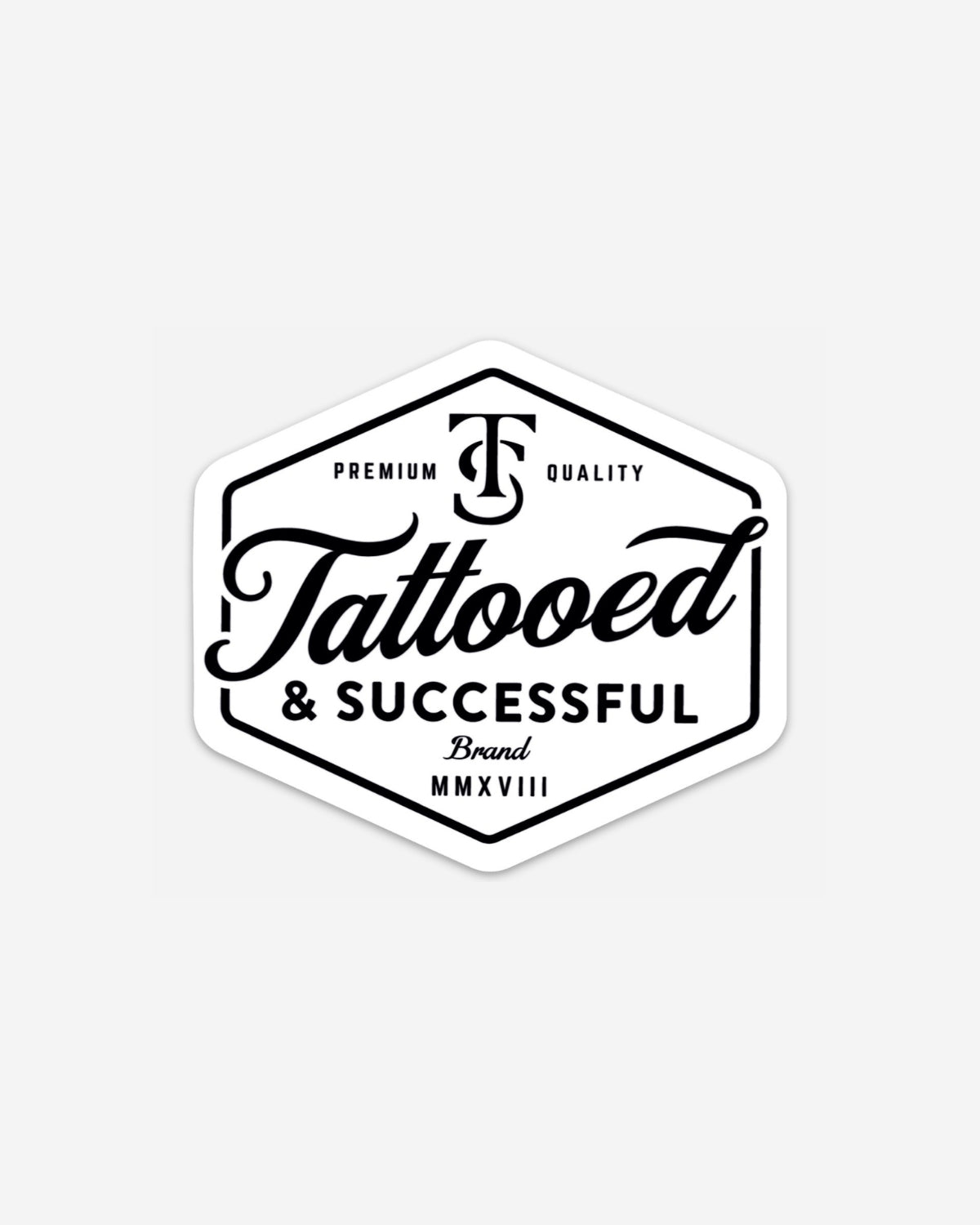 Brand Sticker- White