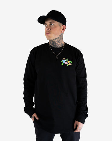 Send Money For Tattoos  LS Tee - Black