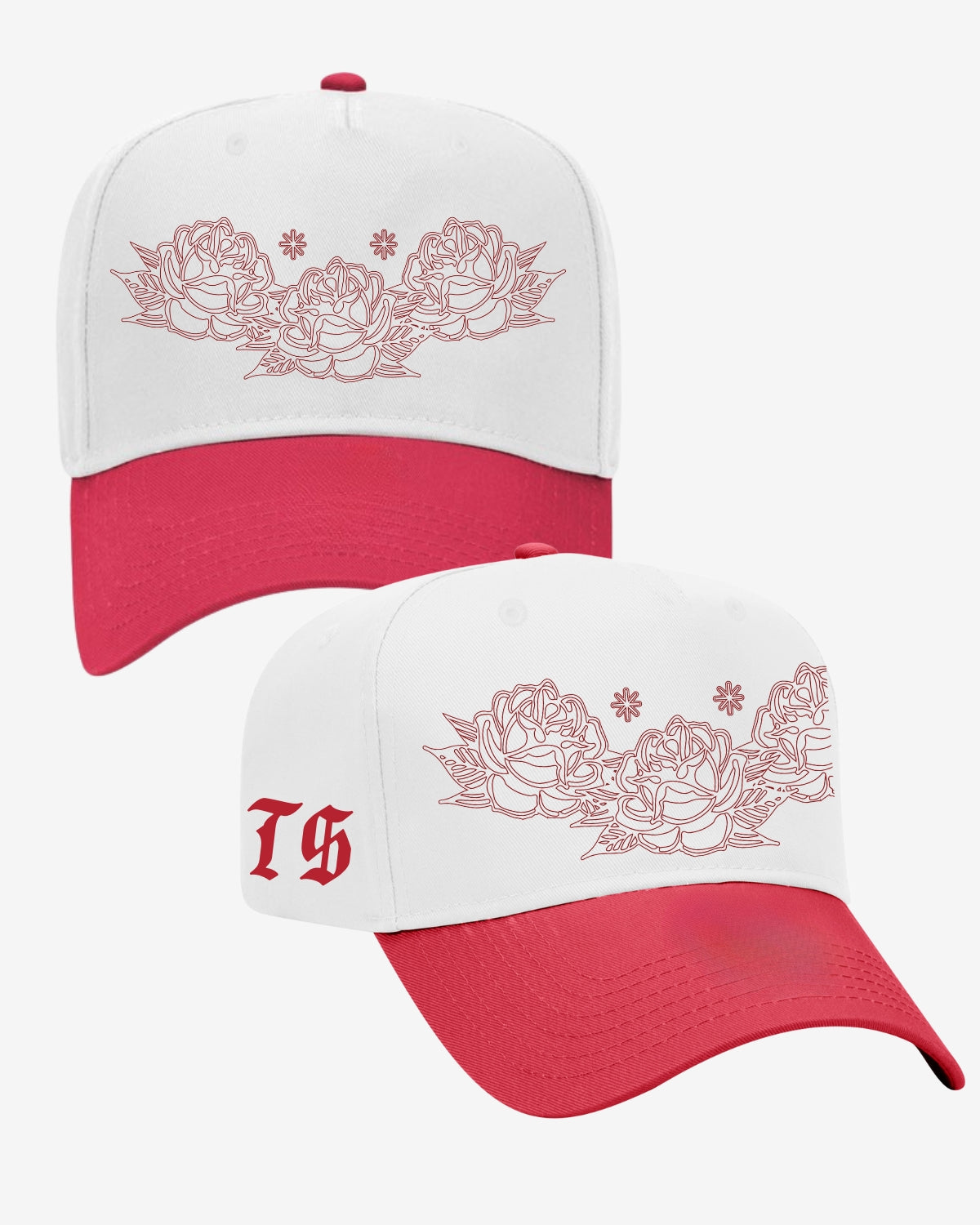 Traditional Hat - White/Red