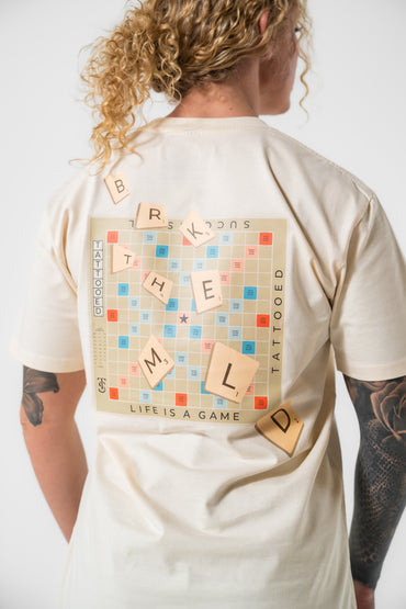 Life Is A Game Tee - ECRU