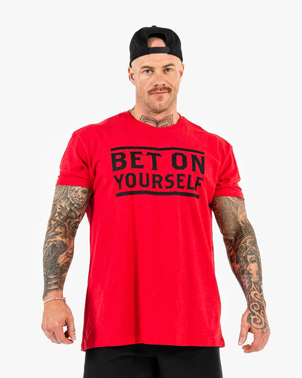 Bet On Yourself T-Shirt  - Red