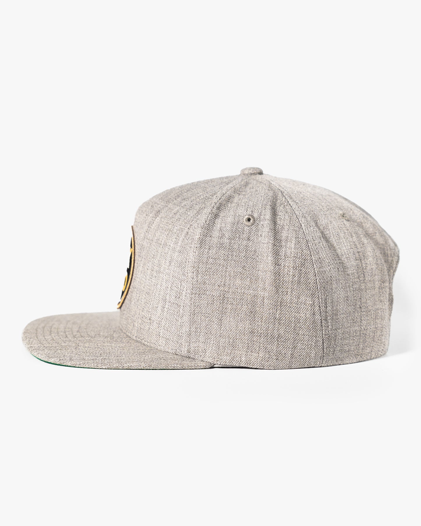 BRKtheMLD 5 Panel Snapback Hat - Heather Grey