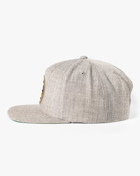 BRKtheMLD 5 Panel Snapback Hat - Heather Grey