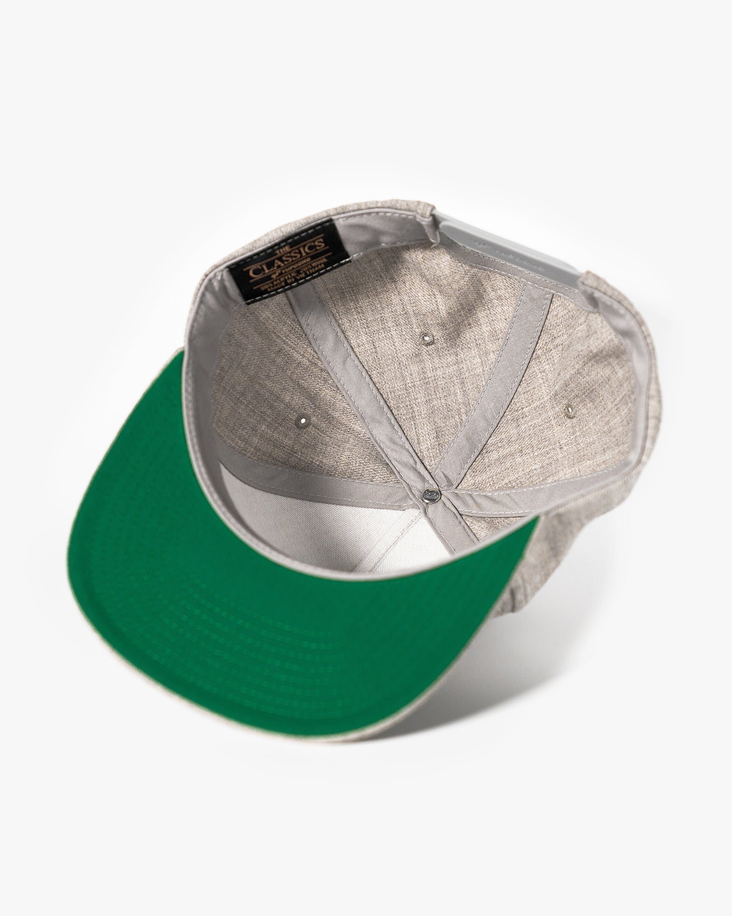 BRKtheMLD 5 Panel Snapback Hat - Heather Grey