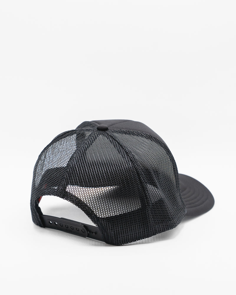 WKND Foam Trucker Hat - Black w/ Yellow