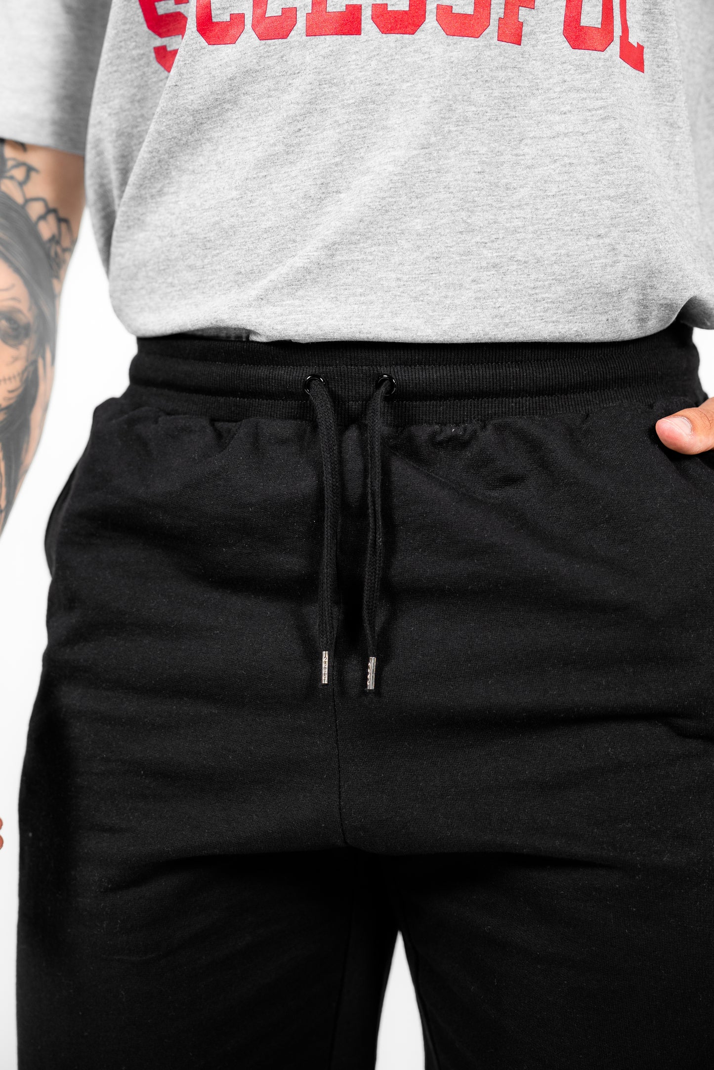 WKND Mens Comfort Shorts - Black w/ Grey