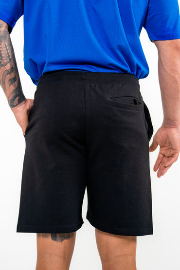 WKND Mens Comfort Shorts - Black w/ Orange
