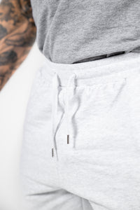 WKND Mens Comfort Shorts - White Heather w/ Purple