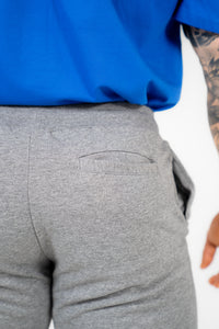 WKND Mens Comfort Shorts - Heather Grey w/ Royal