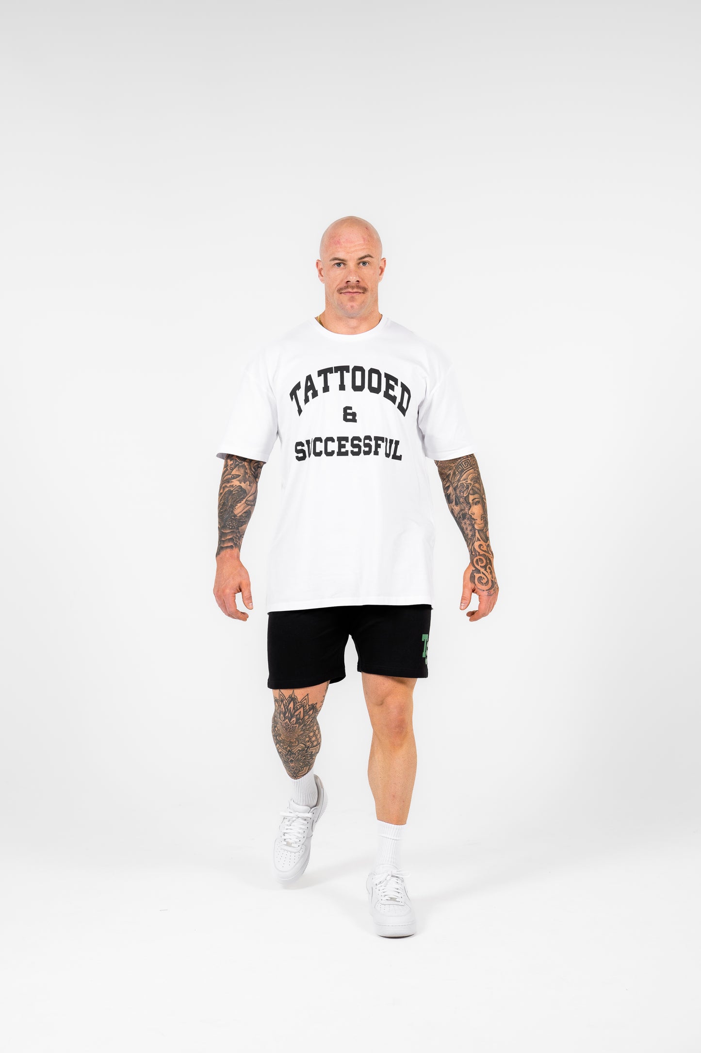 WKND Mens Comfort Shorts - Black w/ Green