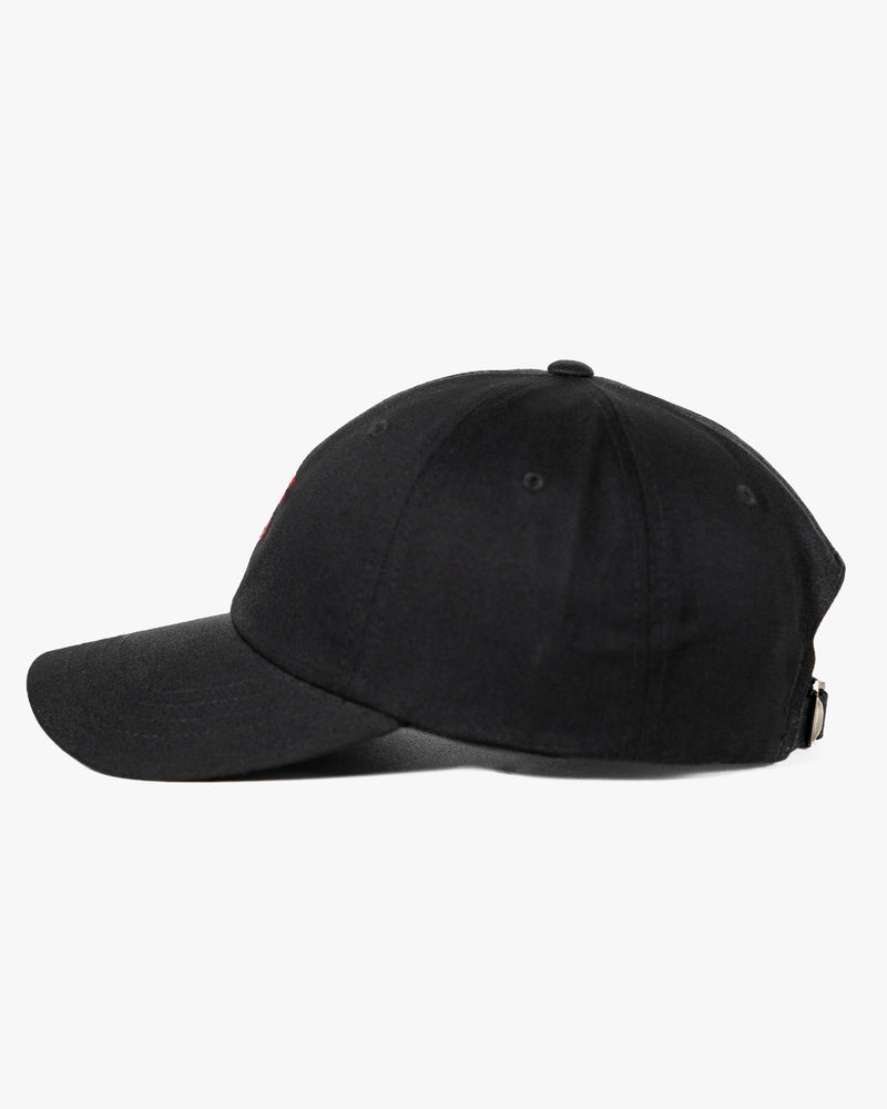 Icon Dad Hat - Black w/ Red