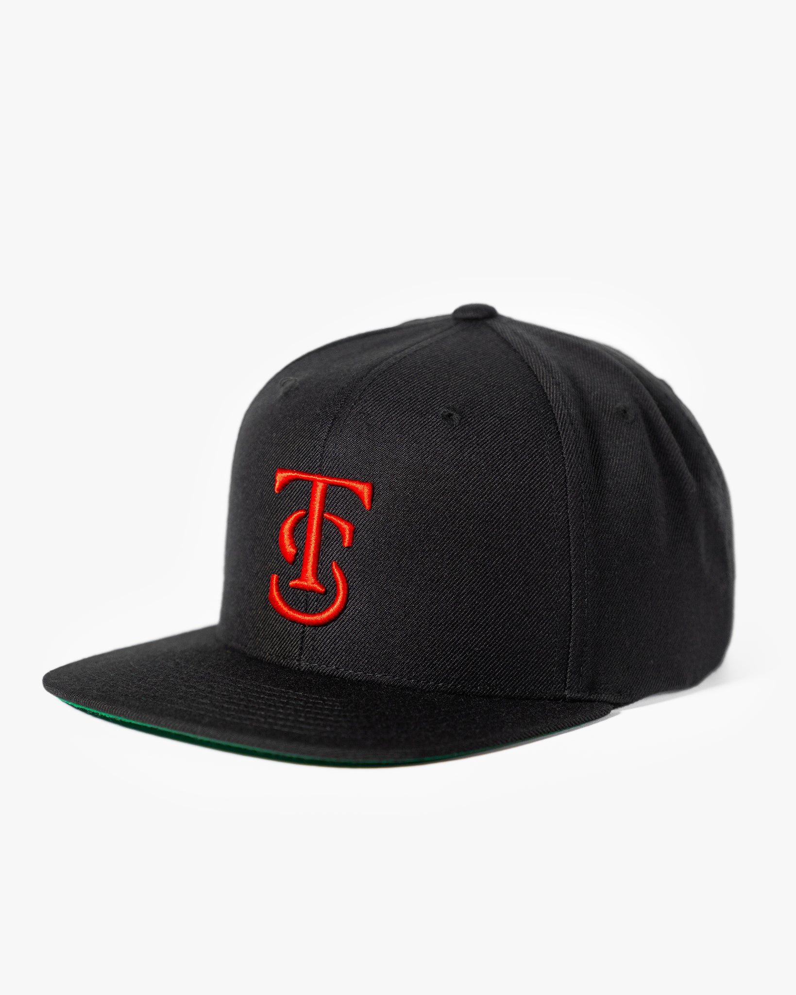 Icon Snapback Hat - Black w/ Red