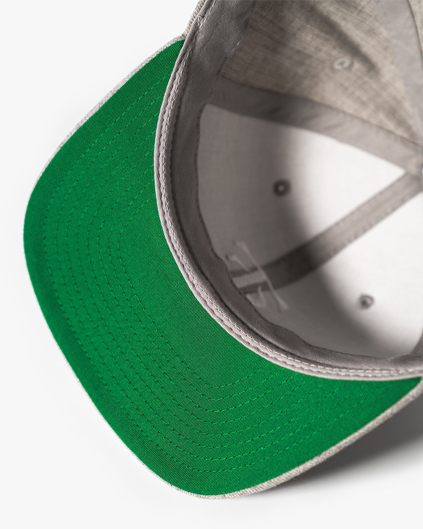 Icon Snapback Hat - Heather Grey w/ White