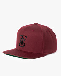 Icon Snapback Hat - Maroon w/ Black