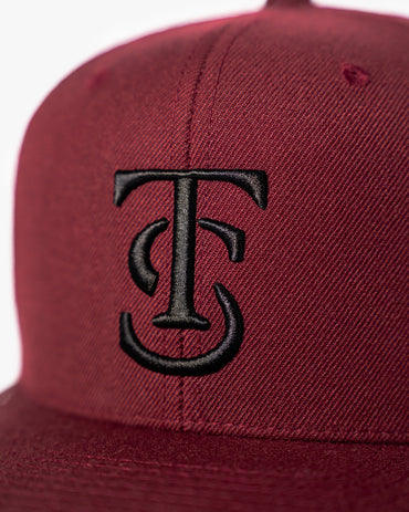 Icon Snapback Hat - Maroon w/ Black