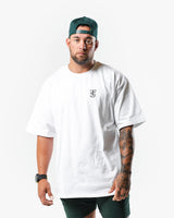 Icon Heavyweight Tee - White w/ Black