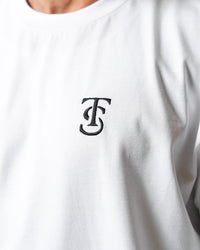 Icon Heavyweight Tee - White w/ Black
