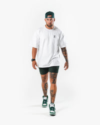 Icon Heavyweight Tee - White w/ Black
