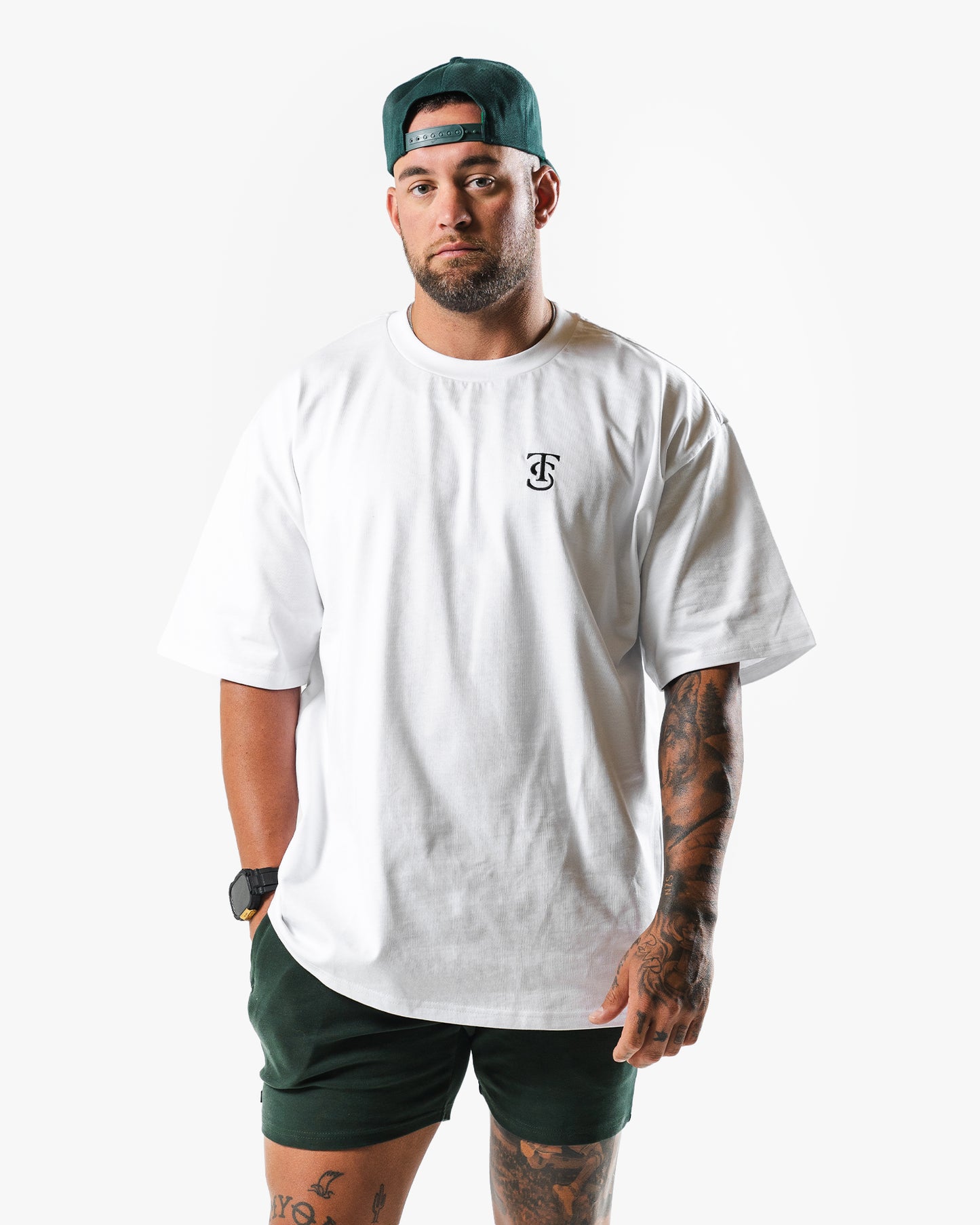 Icon Heavyweight Tee - White w/ Black