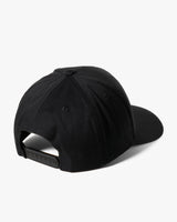 Leather Patch Retro Cotton Hat - Black