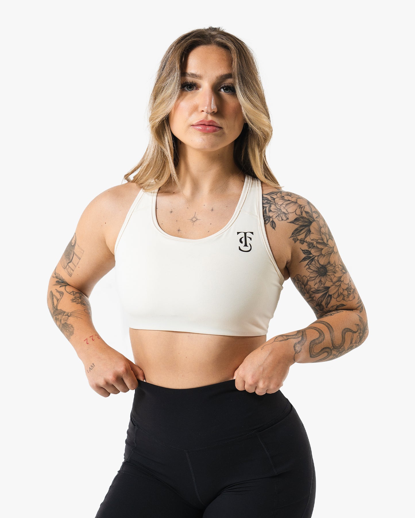 Active Essentials Sports Bra - Ecru