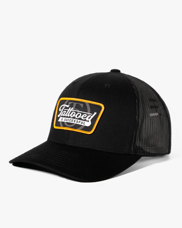 Vintage Classic Trucker Hat - Black