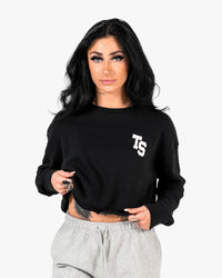 WKND Crop Crewneck - Black