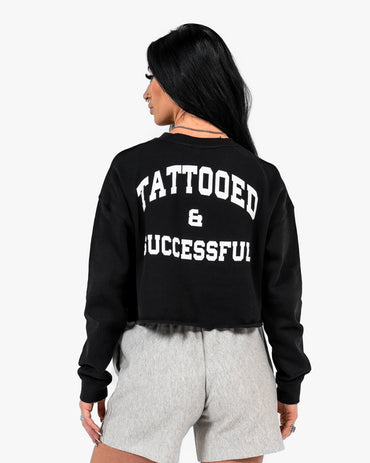 WKND Crop Crewneck - Black