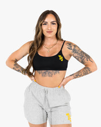 WKND Everyday Bra - Black w/ Yellow