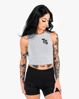 WKND Fitted Crop Tank - Grey