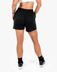WKND Leisure Short - Black w/ Orange