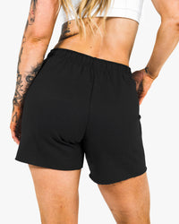 WKND Leisure Short - Black w/ Orange