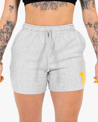 WKND Leisure Short - Heather Grey w/ Yellow