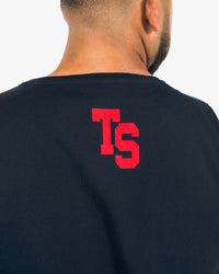 WKND Relaxed Tank - Navy w/ Red