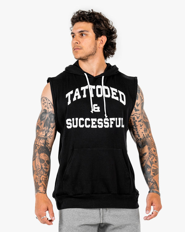 WKND Sleeveless Hoodie - Black