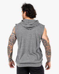 WKND Sleeveless Hoodie - Heather Grey