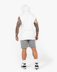 WKND Sleeveless Hoodie - White