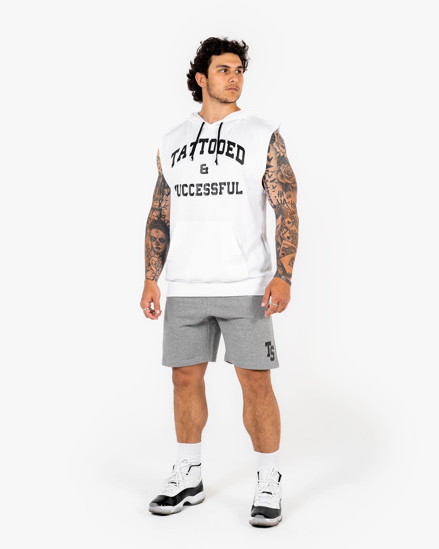 WKND Sleeveless Hoodie - White