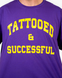 WKND Staple Tee - Purple w/ Yellow