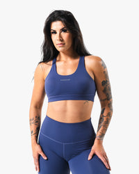 Core Script Bra - Slate Blue