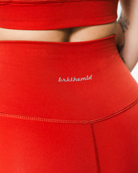 Core Script Legging - Stone Red