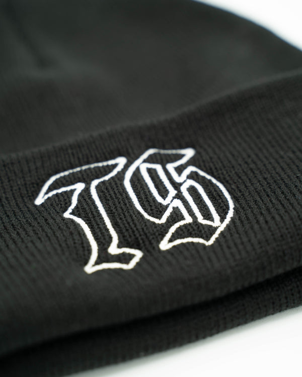 Traditional Icon Cuff Beanie - Black