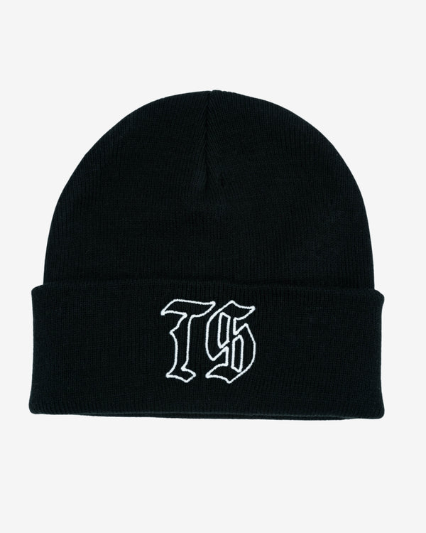 Traditional Icon Cuff Beanie - Black