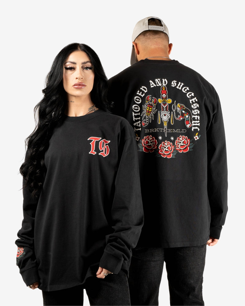 Traditional Long Sleeve - Faded Black