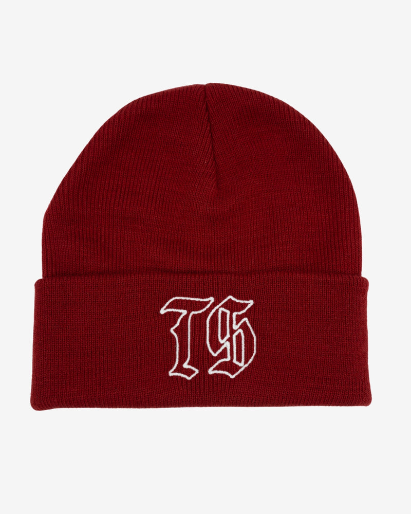 Traditional Icon Cuff Beanie - Red