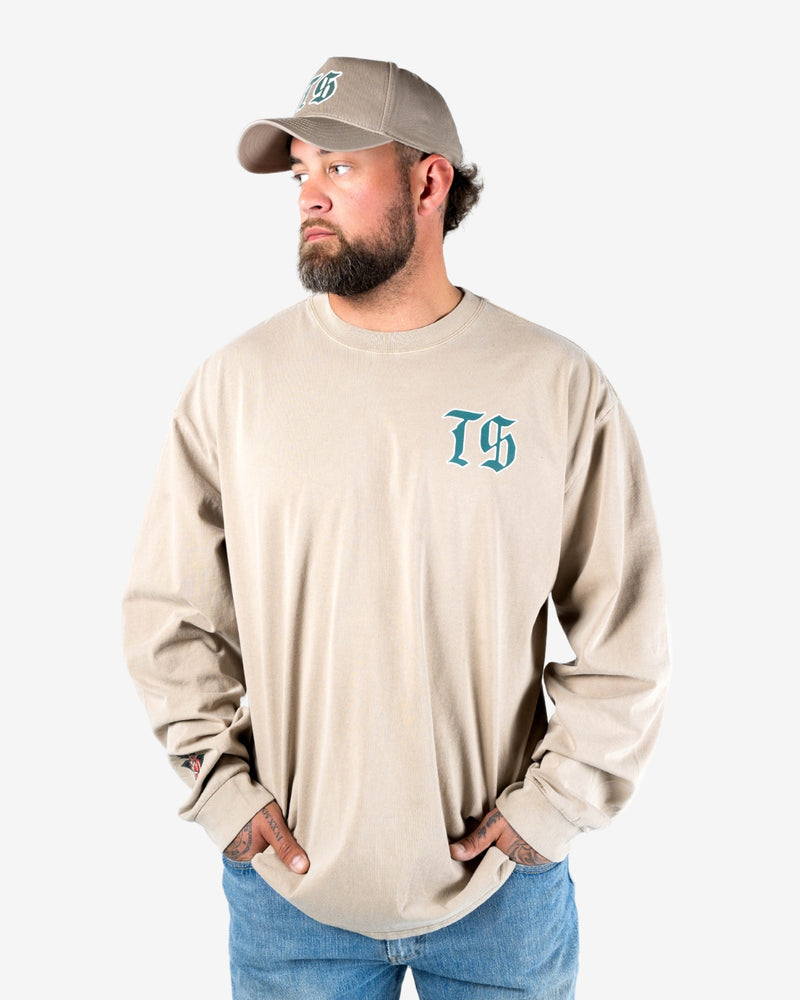 Traditional Long Sleeve Faded Khaki